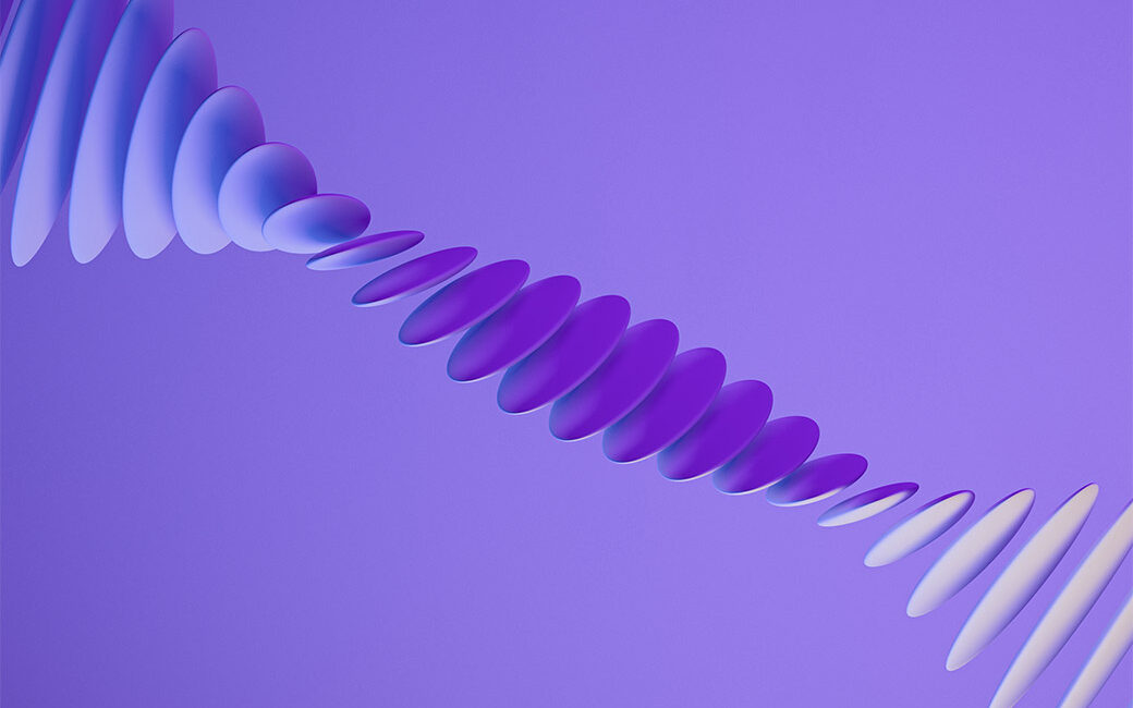 Abstract render of data string
